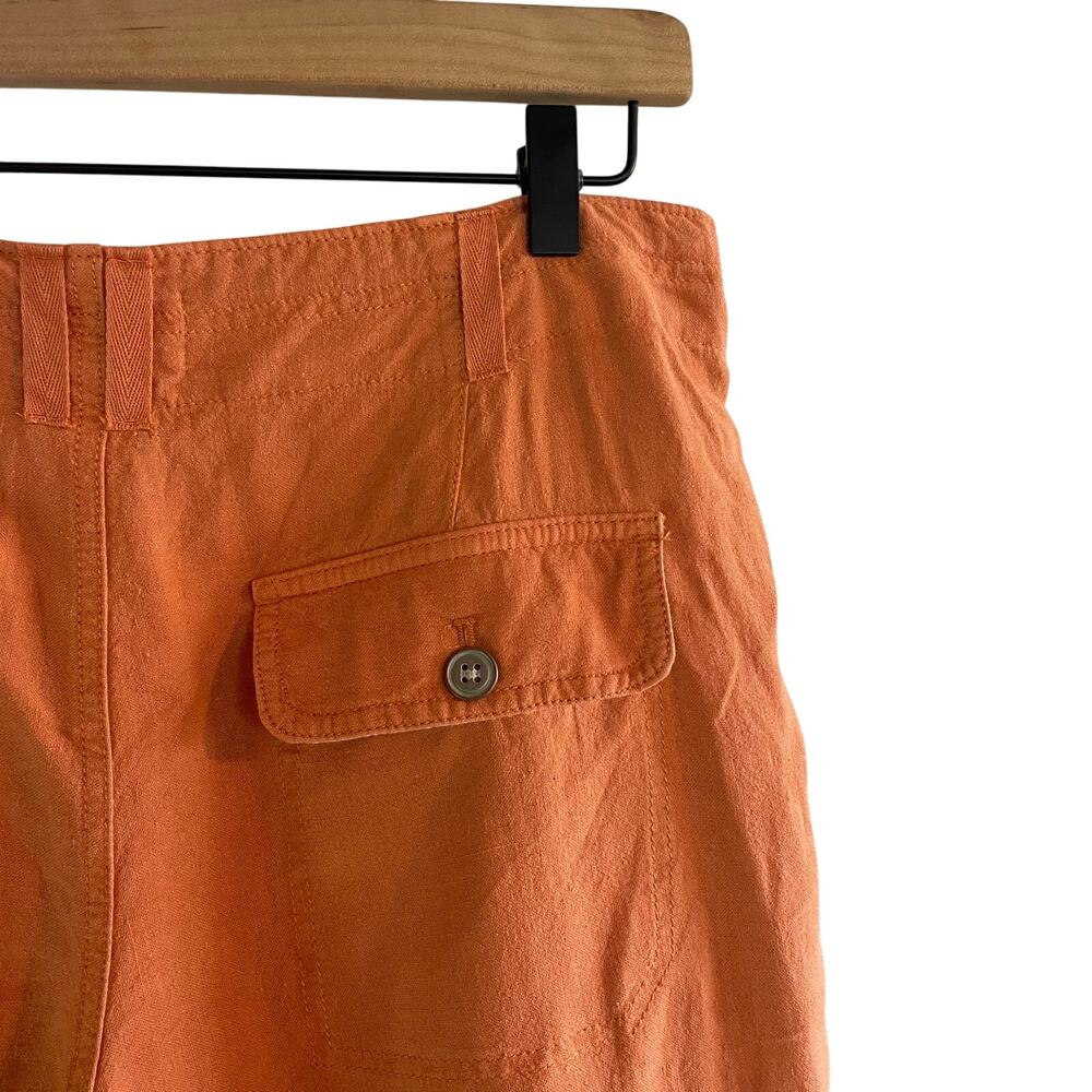 Pilcro Coral Linen Blend Bermuda Summer Shorts size 6 - Picture 7 of 7
